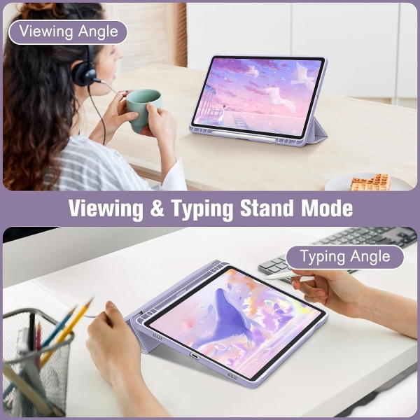 Fintie Samsung Galaxy Tab S10/S9 FE Plus effaf Klf-Lilac Purple