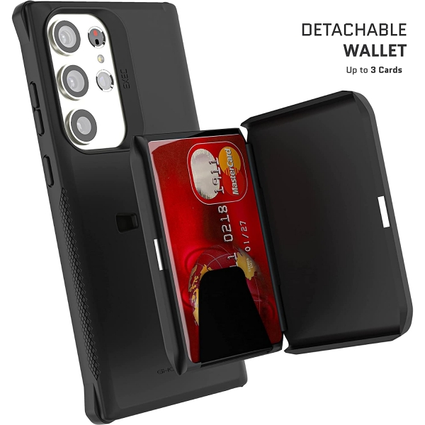 Ghostek EXEC Serisi Galaxy S24 Plus Czdan Klf -Black