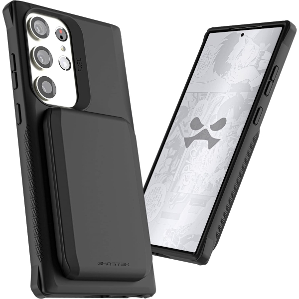 Ghostek EXEC Serisi Galaxy S24 Plus Czdan Klf -Black