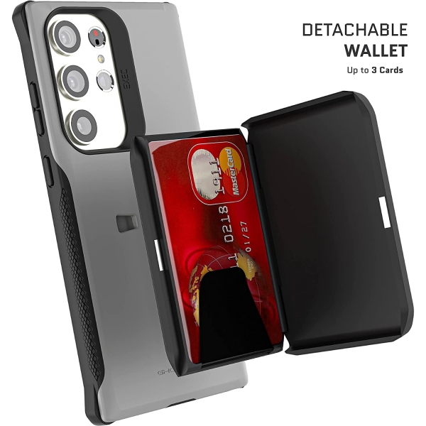 Ghostek EXEC Serisi Galaxy S24 Plus Czdan Klf -Grey