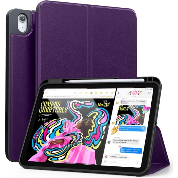 TORRAS Manyetik iPad 9/8/7.Nesil Klf(10.2 in)-Purple