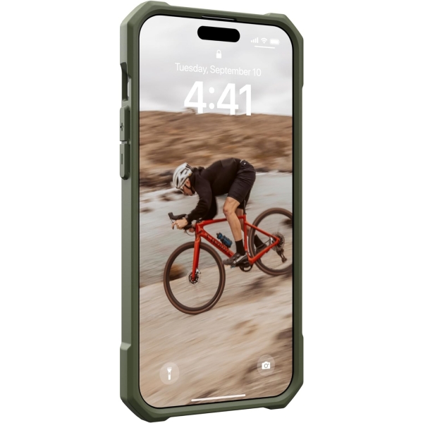 UAG Essential iPhone 15 Pro Darbeye Dayankl Klf-Olive Drab