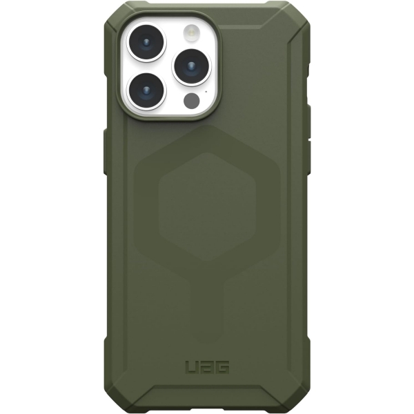 UAG Essential iPhone 15 Pro Darbeye Dayankl Klf-Olive Drab