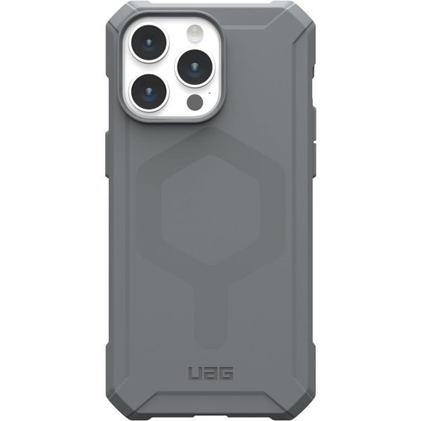 UAG Essential iPhone 15 Pro Darbeye Dayankl Klf-Silver