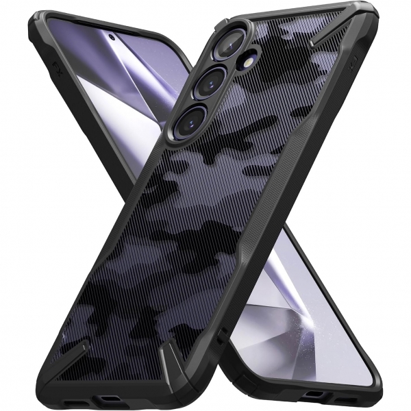 Ringke Fusion-X Serisi Galaxy S24 Plus Klf-Camo Black