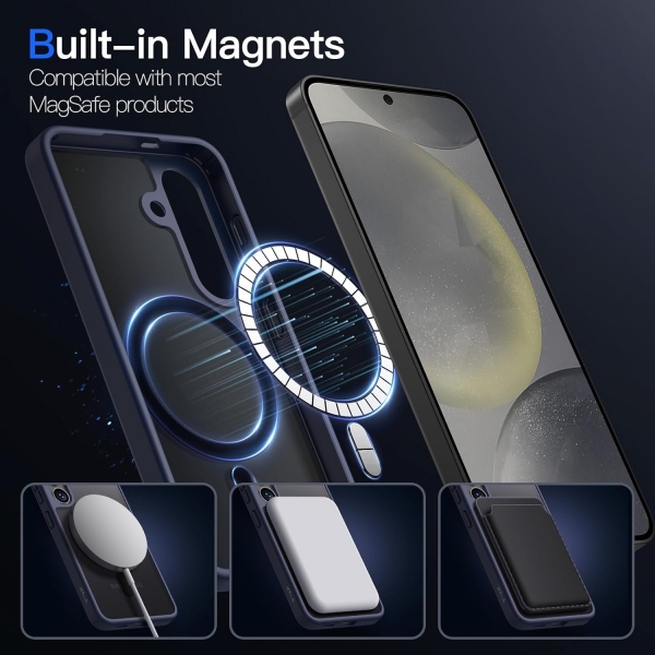JeTech Galaxy S24 Plus MagSafe Uyumlu Klf -Deep Blue