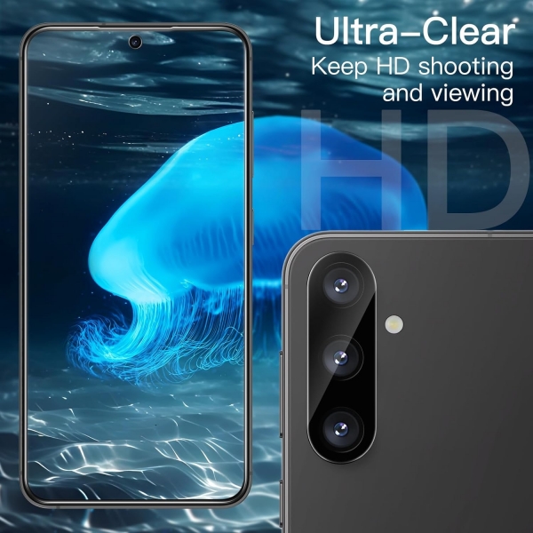 JeTech Galaxy S24 Ekran Koruyuculu Klf -Dark Blue