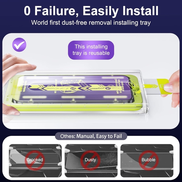 WSKEN iPhone 15 Plus Anti Mavi I��k Ekran Koruyucu