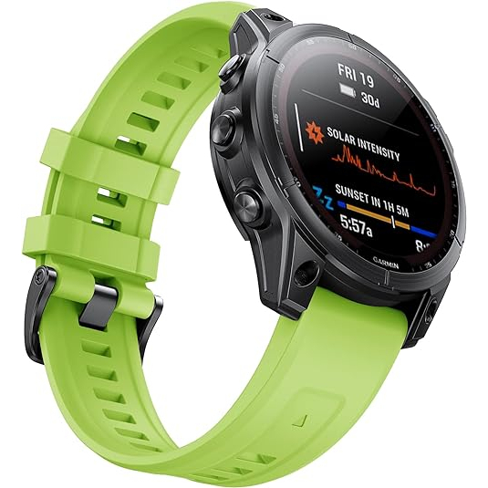 NotoCity Garmin Fenix 7/6/5 Uyumlu Kay -Green