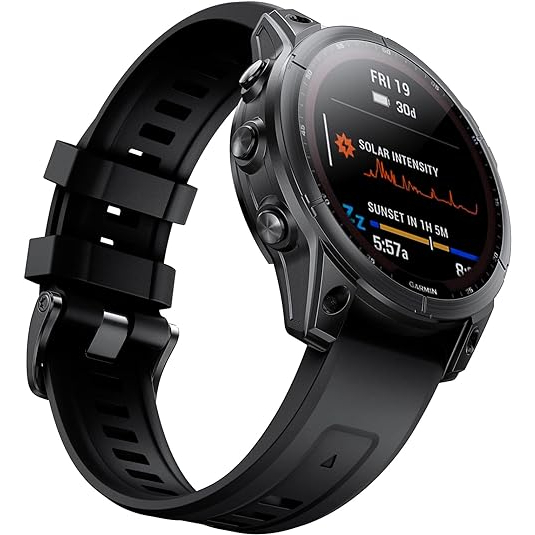 NotoCity Garmin Fenix 7/6/5 Uyumlu Kay -Black