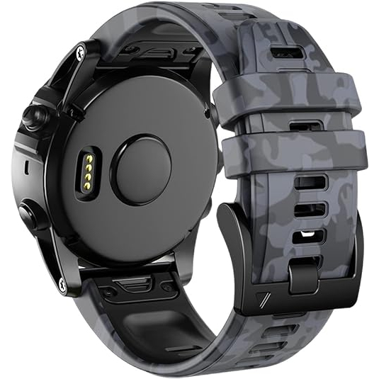 Bandkids Silikon Garmin Fenix 7X/6X/5X Kay -Black