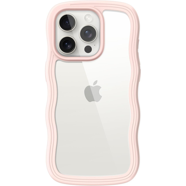 JETech Cute Dalgal iPhone 15 Pro Max Klf -Pink