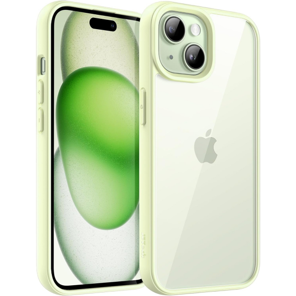 JETech Darbeye Dayankl iPhone 15 Plus Mat Klf-Green