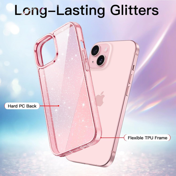 JETech Parltl iPhone 15 Plus Klf -Pink