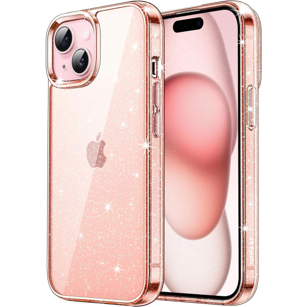 JETech Parltl iPhone 15 Plus Klf -Rose Gold