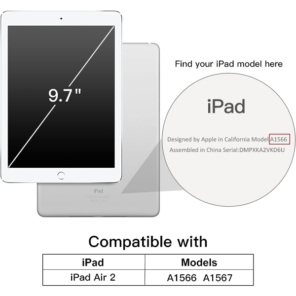 JETech iPad 9/8/7.Nesil Standl Klf(10.2 in)-Navy