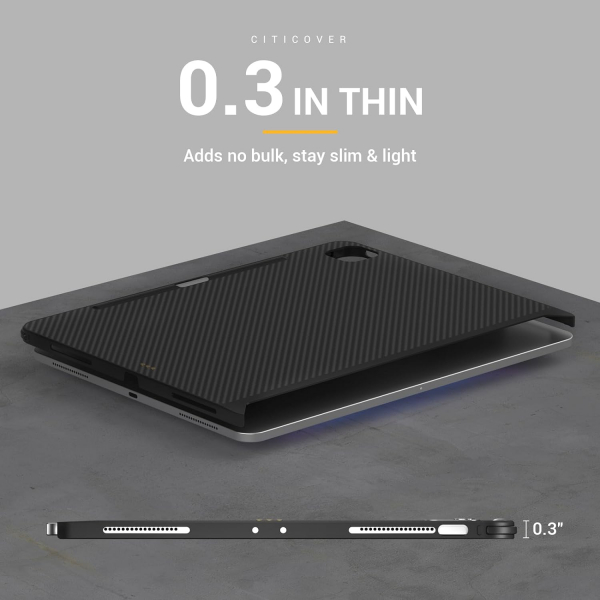 MAGEASY Citicover Manyetik iPad Pro Klf(11 in)-Carbon Black