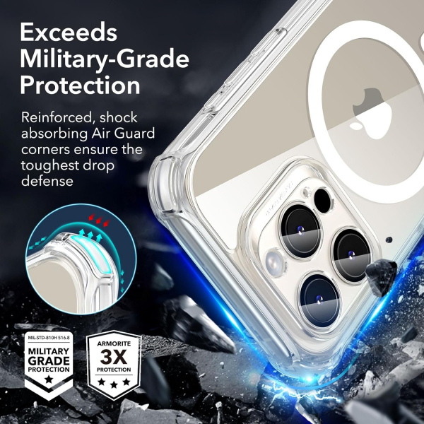 ESR Armor Tam Korumal iPhone 15 Pro Klf-Clear