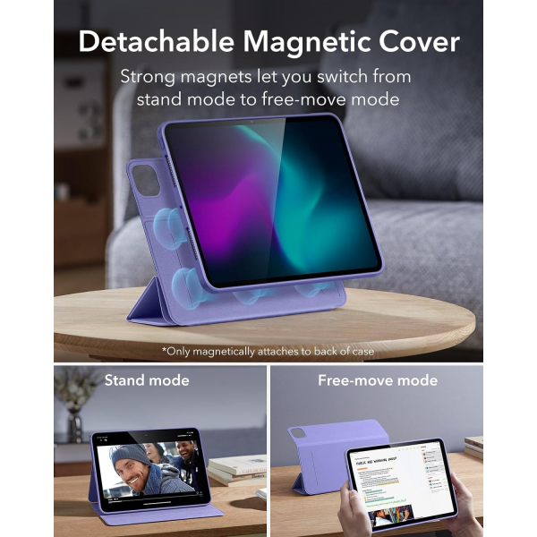 ESR Rebound 360 iPad Air 6.Nesil Manyetik Klf(11 in)-Purple