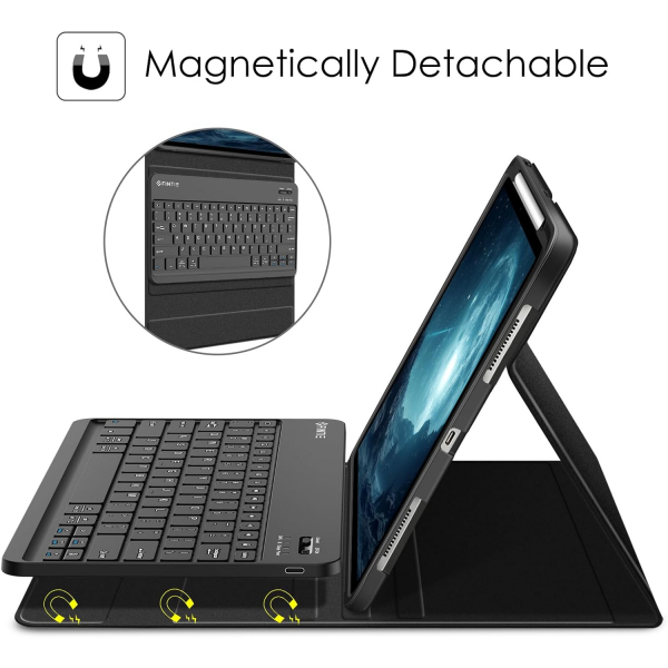 Fintie Manyetik iPad Air Klavyeli Klf (13 in)-Black
