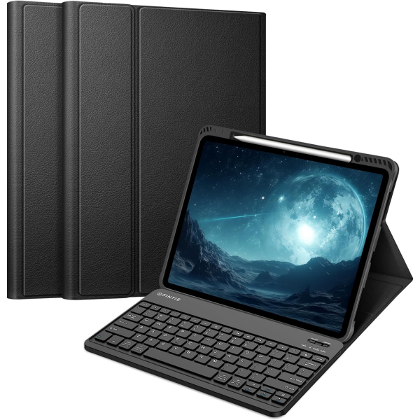 Fintie Manyetik iPad Air Klavyeli Klf (13 in)-Black