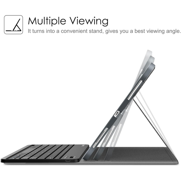 Fintie Manyetik iPad Air Klavyeli Klf (11 in)-Gray