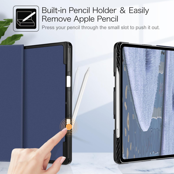 Fintie Folio Kalem Blmeli iPad Pro Klf (11 in)-Blooming Hibiscus