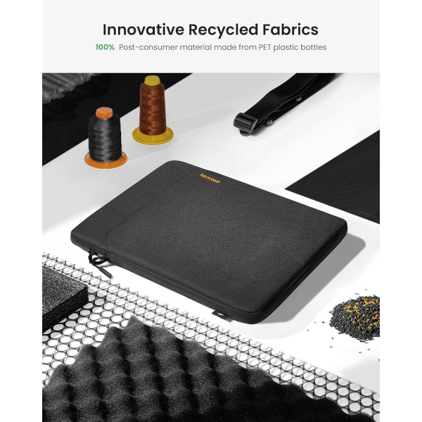 tomtoc Light B19 iPad Pro M4 Uyumlu Omuz antas(11in)-Black