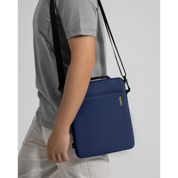 tomtoc Light B19 iPad Pro M4 Uyumlu Omuz antas(11in)-Navy Blue