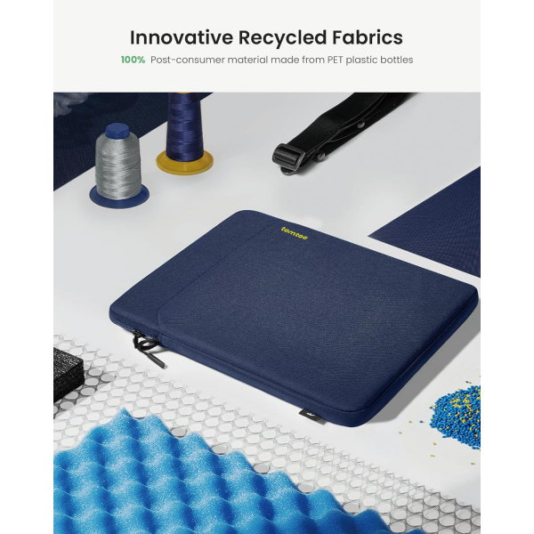 tomtoc Light B19 iPad Pro M4 Uyumlu Omuz antas(11in)-Navy Blue