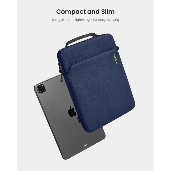 tomtoc Light B19 iPad Pro M4 Uyumlu Omuz antas(11in)-Navy Blue