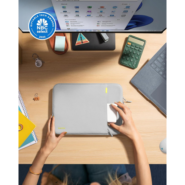 tomtoc A13-C12D Laptop antas (16 in)-Light Grey