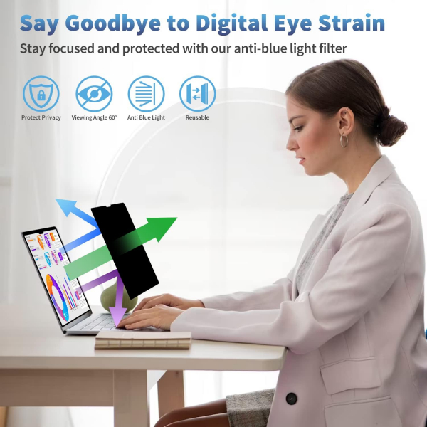 F FORITO Privacy MacBook Pro M2 Ekran Koruyucu (13 in)