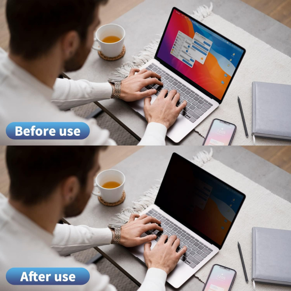 F FORITO Privacy MacBook Pro M2 Ekran Koruyucu (13 in)