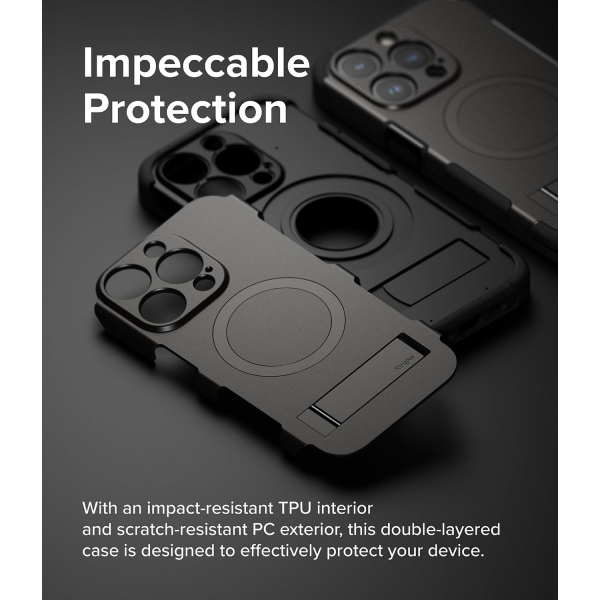 Rin gke Alles iPhone 15 Pro Klf-Gun Metal 