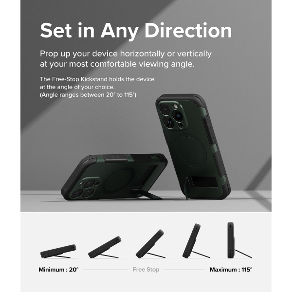 Rin gke Alles iPhone 15 Pro Klf-Dark Green