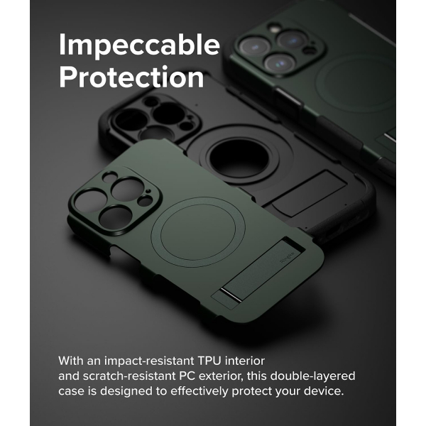 Rin gke Alles iPhone 15 Pro Klf-Dark Green