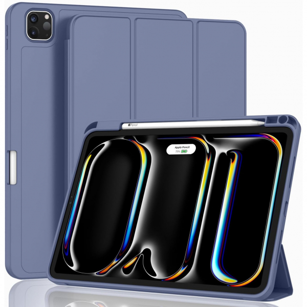 ZryXal Kalem Blmeli iPad Air M2 Klf (13 in)-Lavender