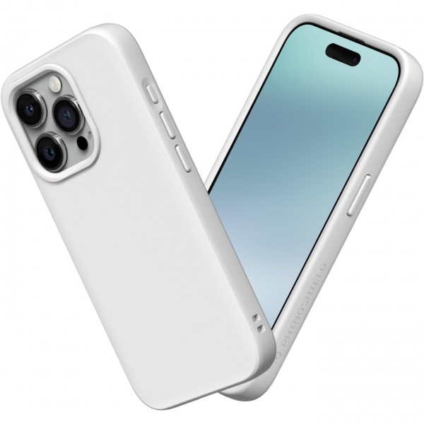 RhinoShield SolidSuit iPhone 15 Pro Max Klf -Classic White