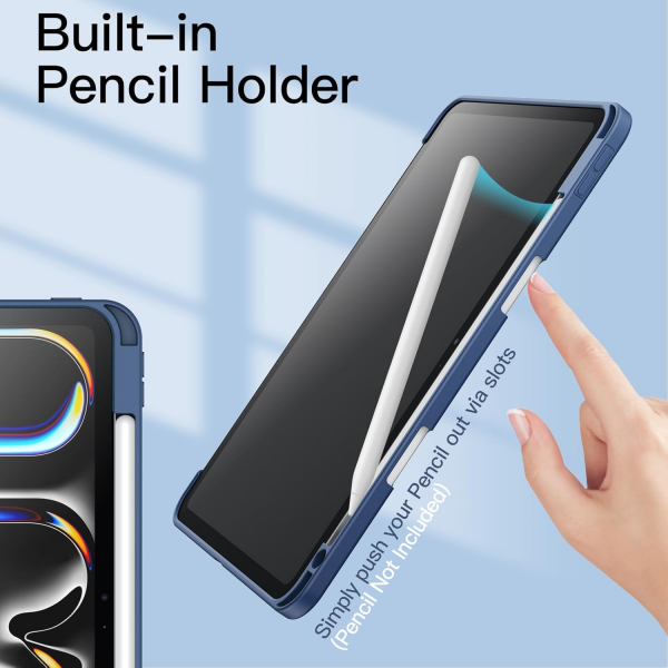 JETech iPad Pro M4 Standl Klf (13 in)-Navy