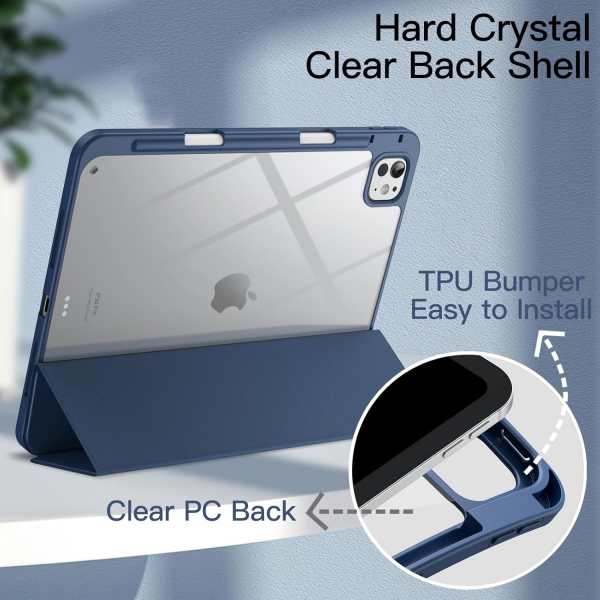JETech iPad Pro M4 Standl Klf (13 in)-Navy
