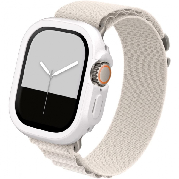 RhinoShield Apple Watch 9 45mm Bumper Klf-Classic White