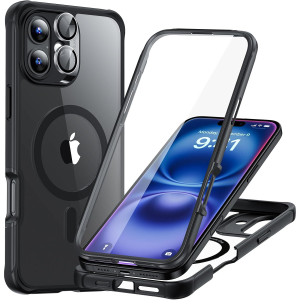 ESR Apple iPhone 16 Plus Armor Tam Korumal Klf-Clear Black