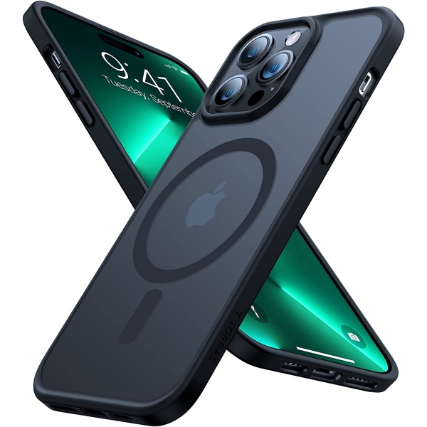 TORRAS Apple iPhone 16 Pro Max Manyetik Klf-Black Titanium 