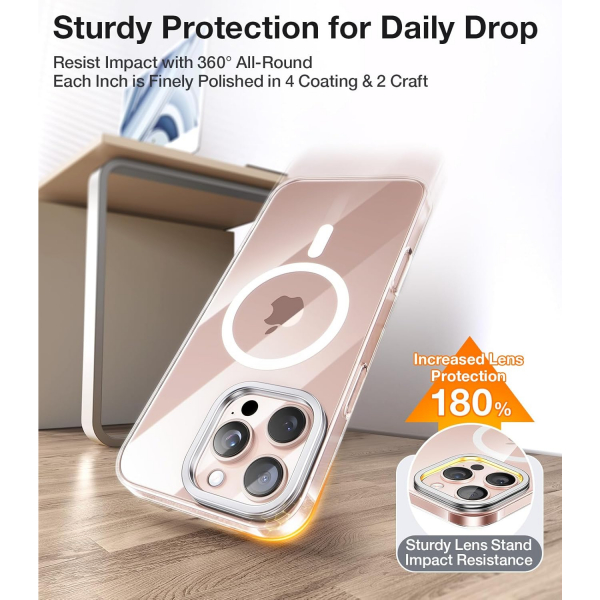 TORRAS Apple iPhone 16 Pro Lstand Klf-Diamond Clear