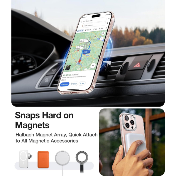 TORRAS Apple iPhone 16 Pro Lstand Klf-Diamond Clear