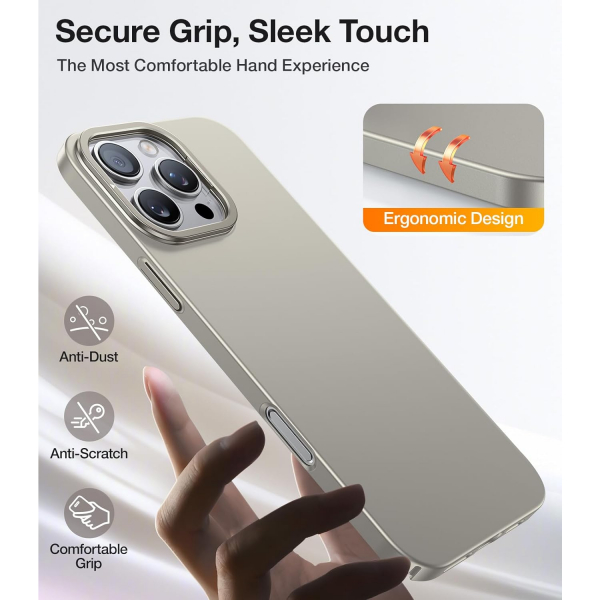 TORRAS Apple iPhone 16 Pro Lstand Klf-Natural Titanium 