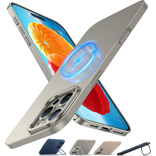 TORRAS Apple iPhone 16 Pro Lstand Klf-Natural Titanium 