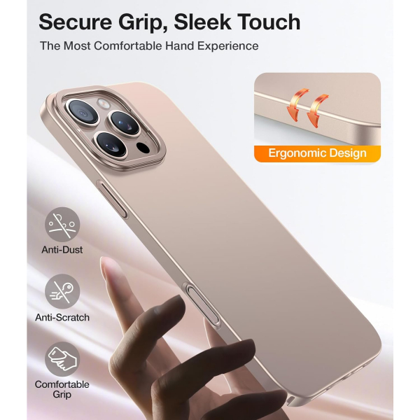TORRAS Apple iPhone 16 Pro Lstand Klf-Desert Titanium 