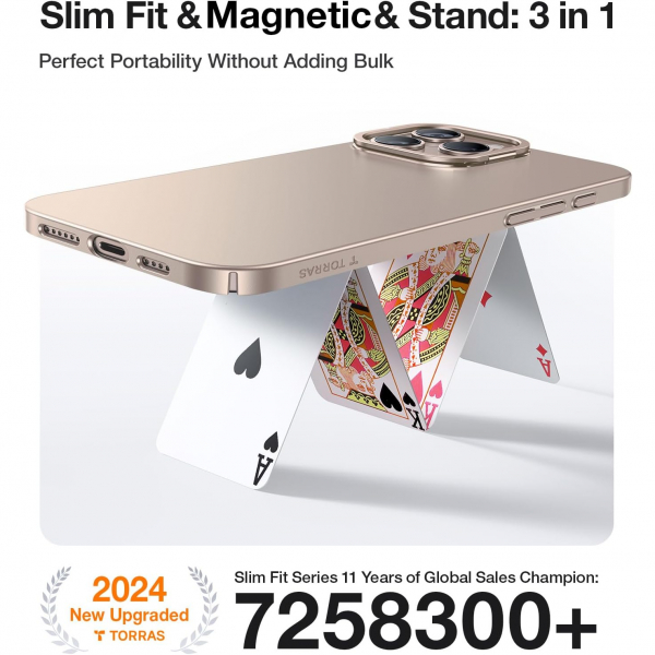 TORRAS Apple iPhone 16 Pro Lstand Klf-Desert Titanium 
